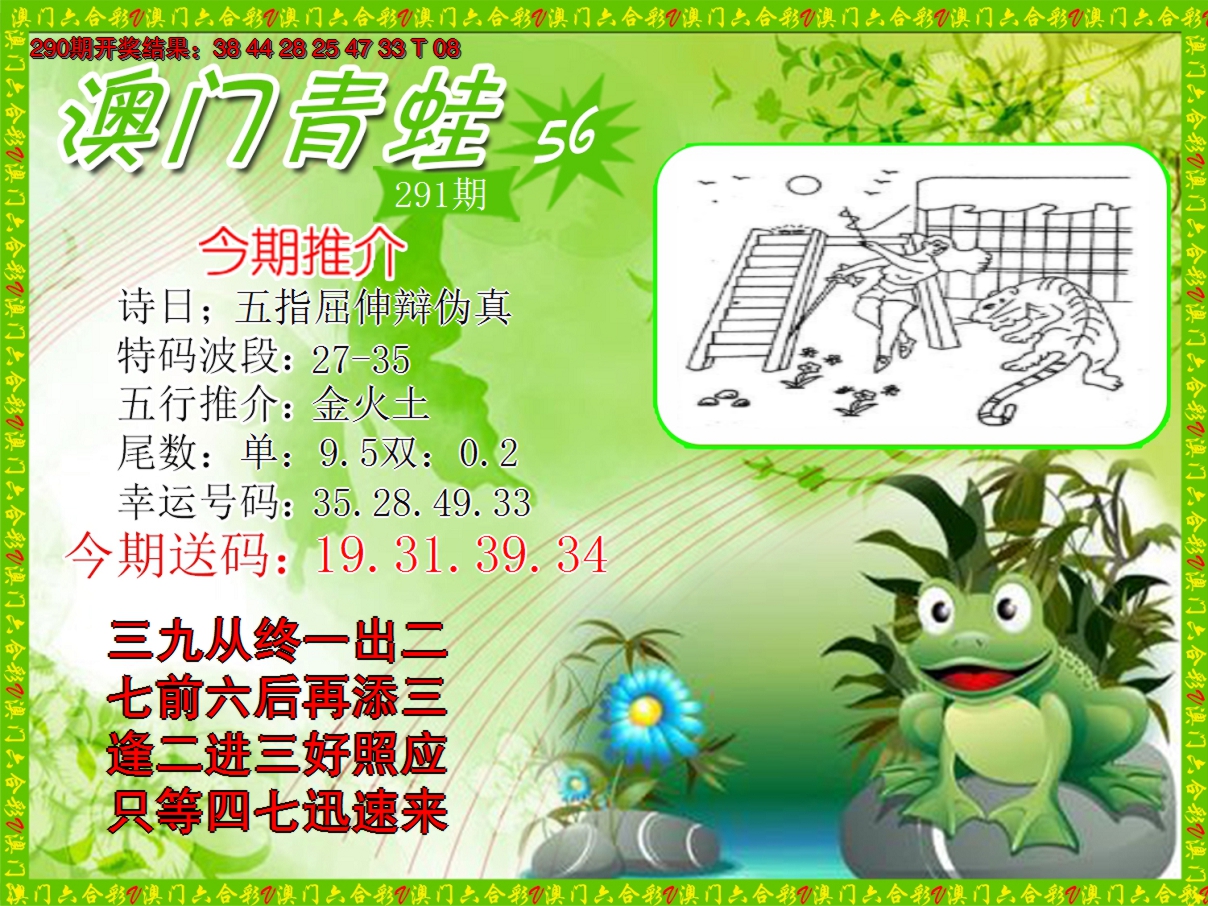2024291期青蛙系列56