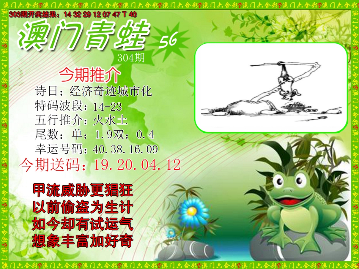 2024304期青蛙系列56