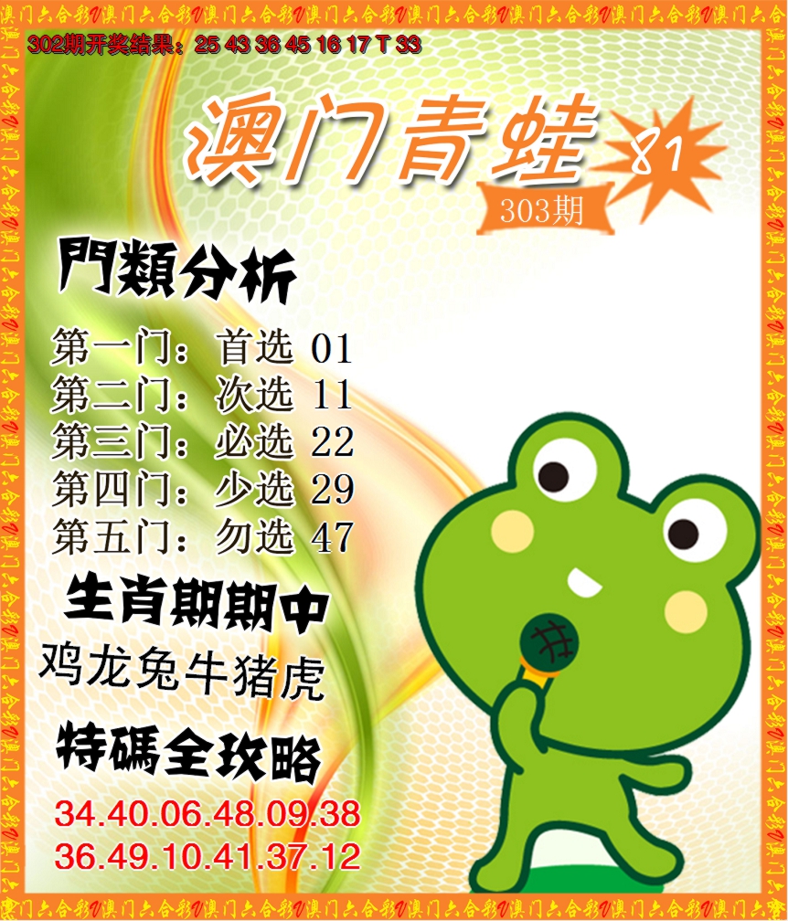2024303期青蛙系列81