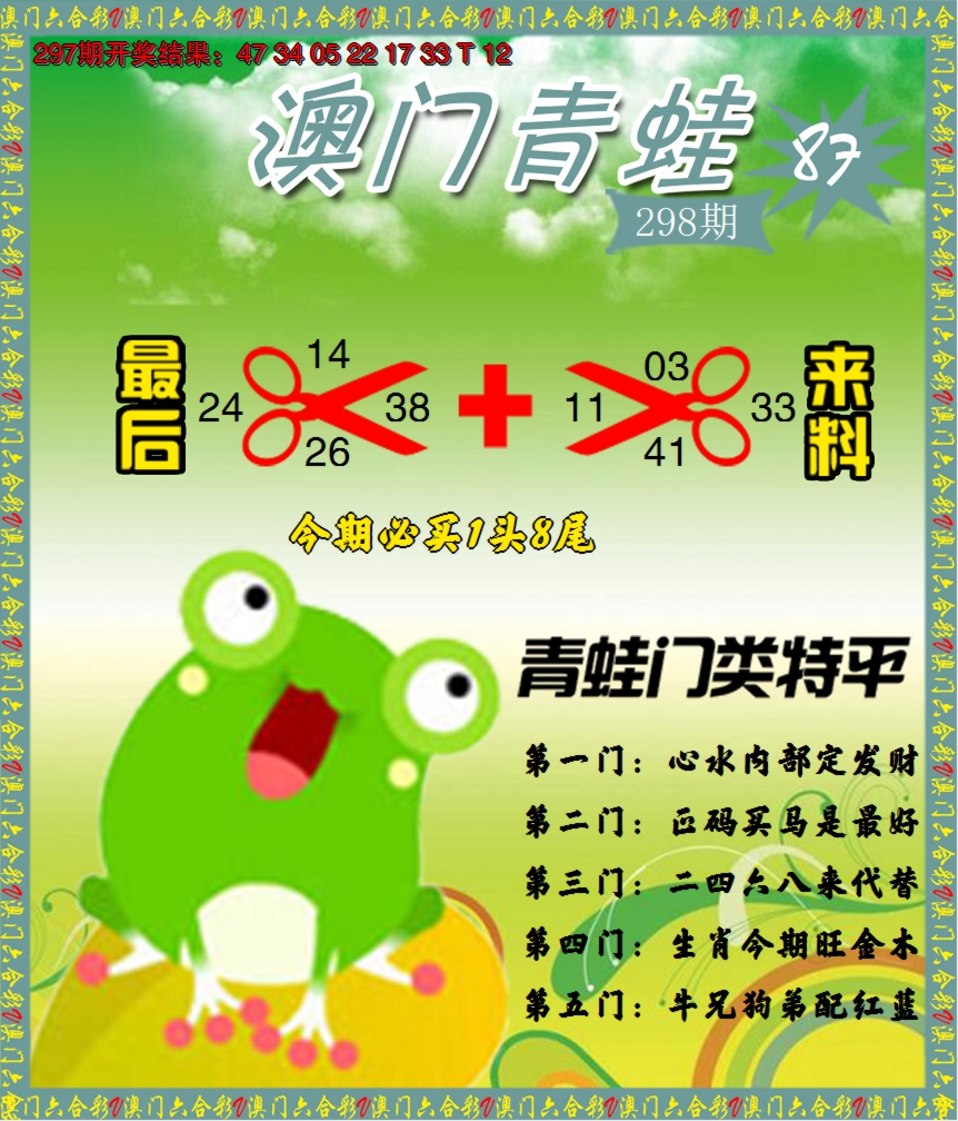 2024298期青蛙系列87