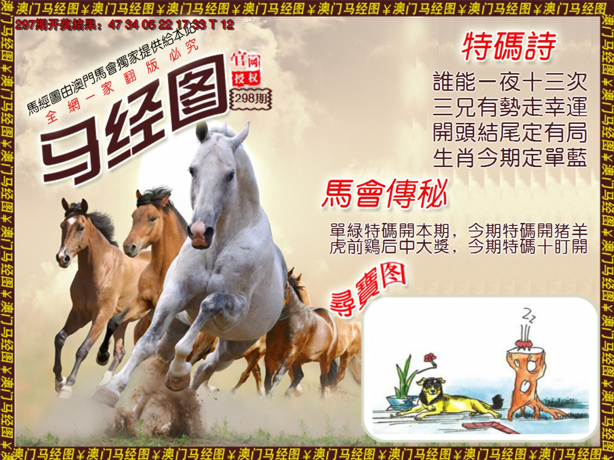 2024298期马经系列1