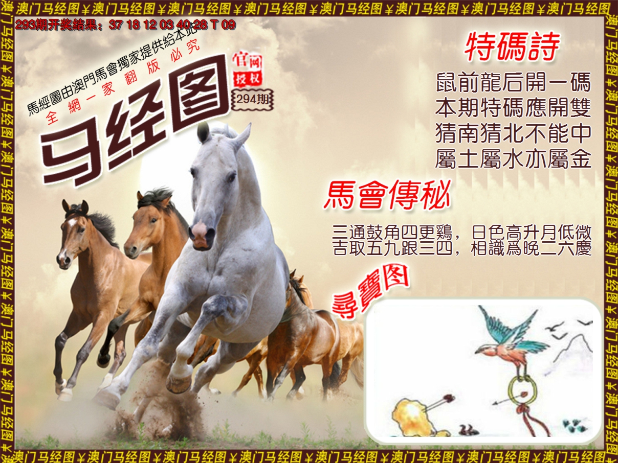 2024294期马经系列1