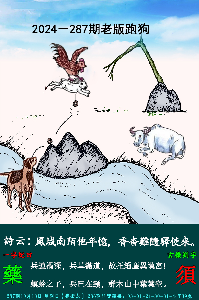 2024287期老跑狗图