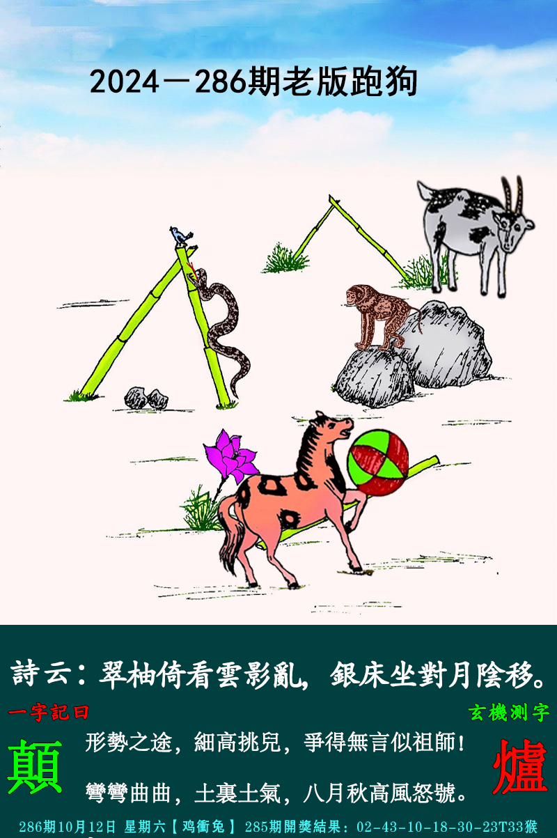 2024286期老跑狗图