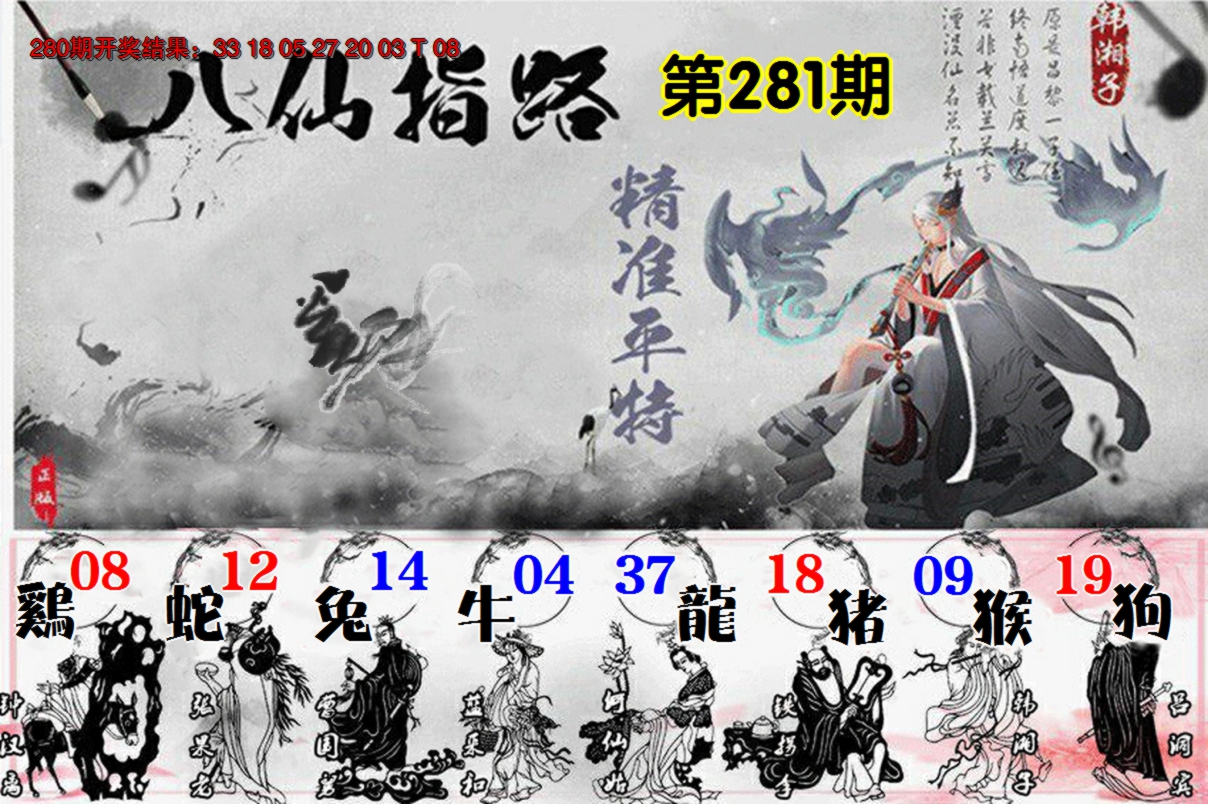 2024281期八仙指路