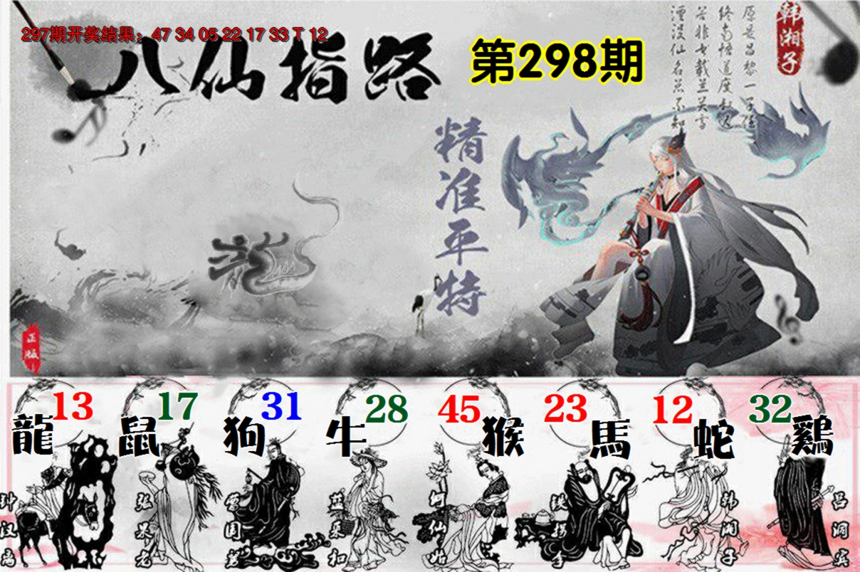 2024298期八仙指路