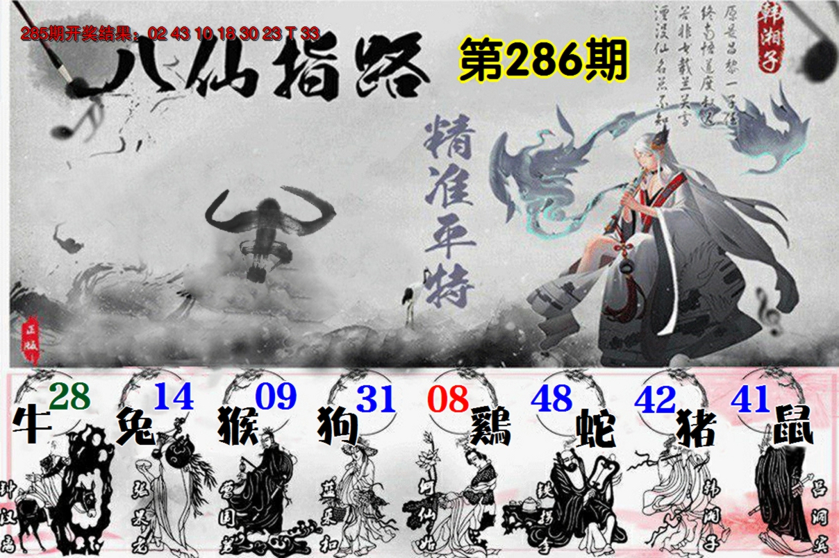 2024286期八仙指路