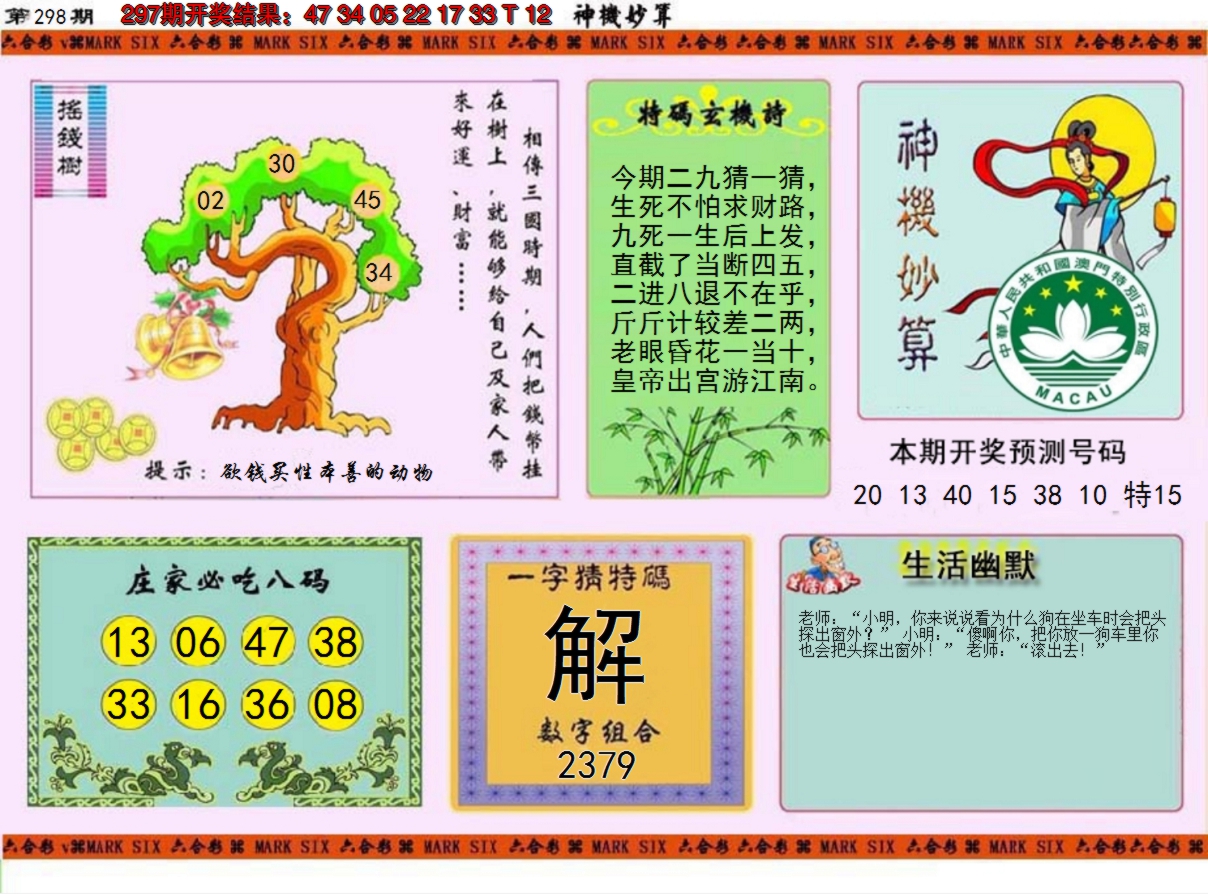 2024298期神机妙算