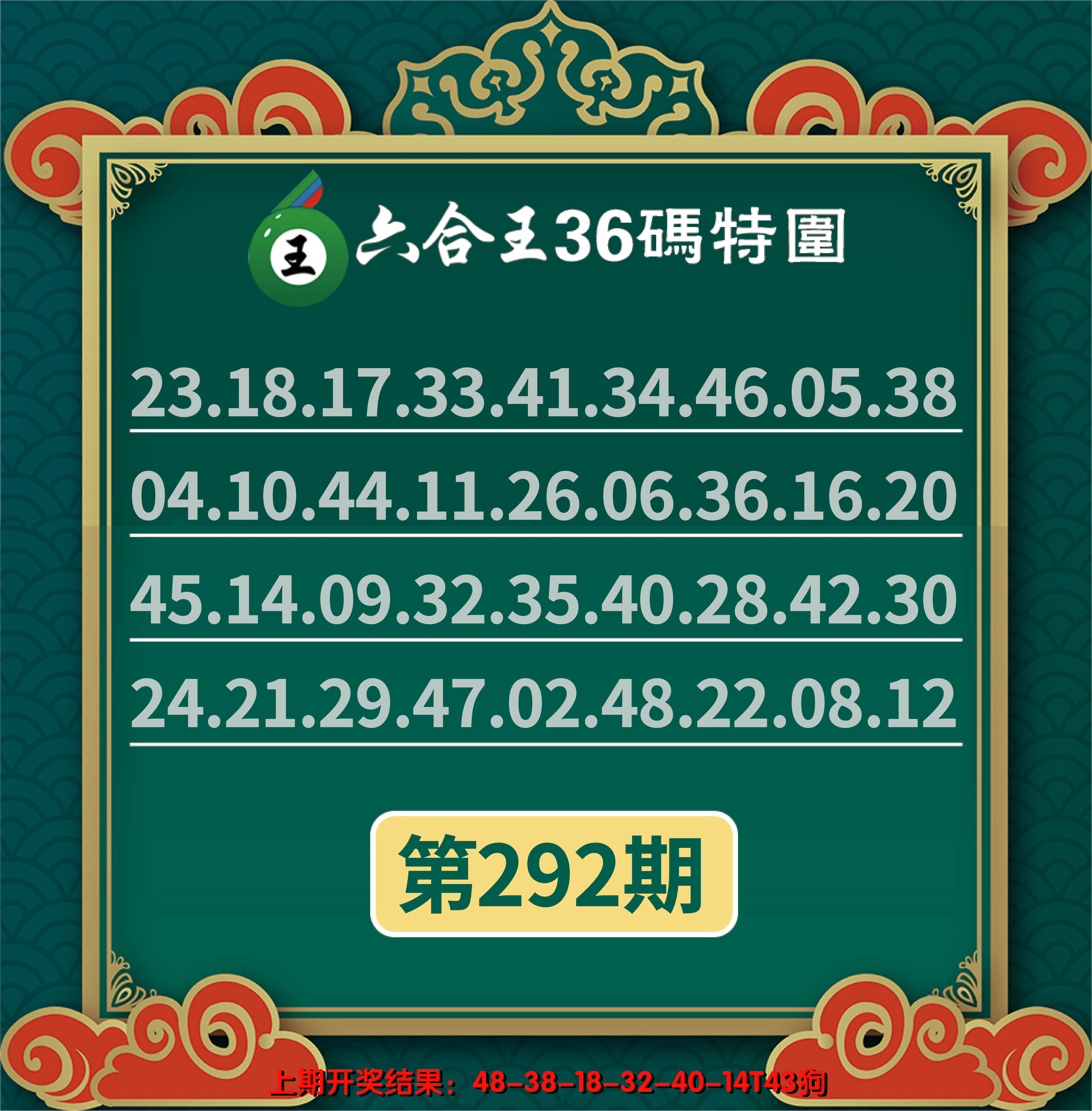 2024292期六合王三十六码特围