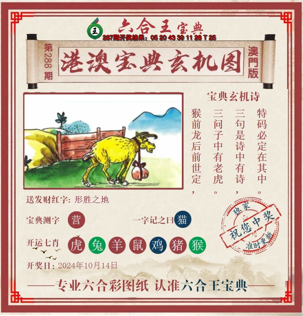 2024288期六合王港澳宝典玄机图