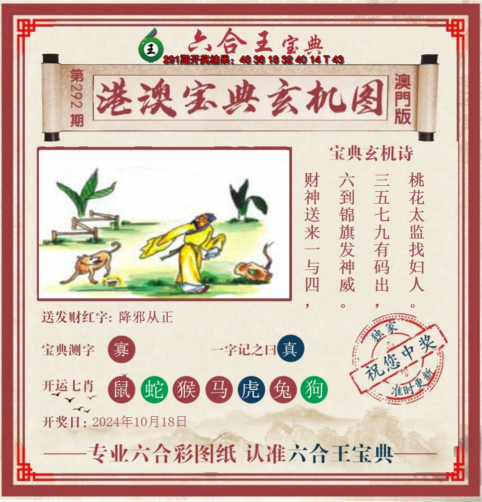 2024292期六合王港澳宝典玄机图