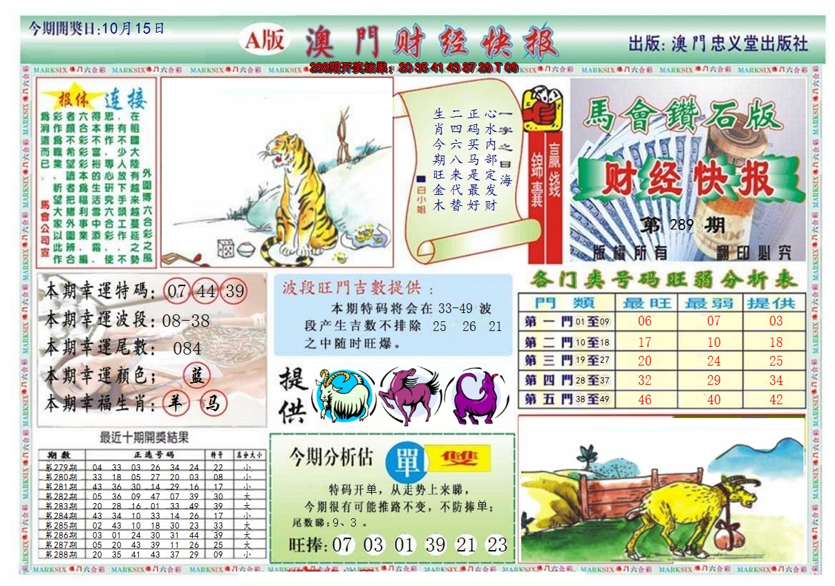2024289期澳门财经快报