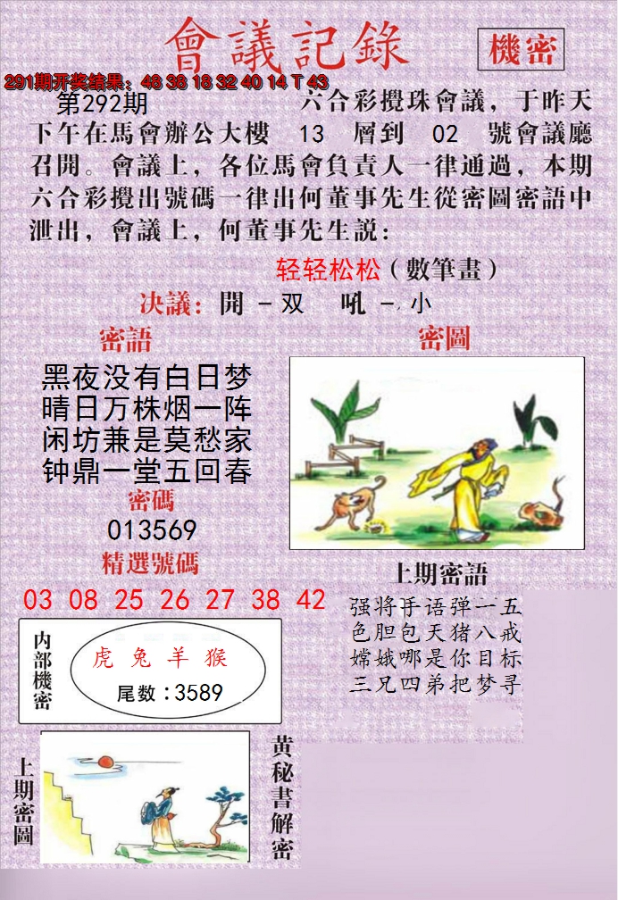 2024292期澳门会议记录