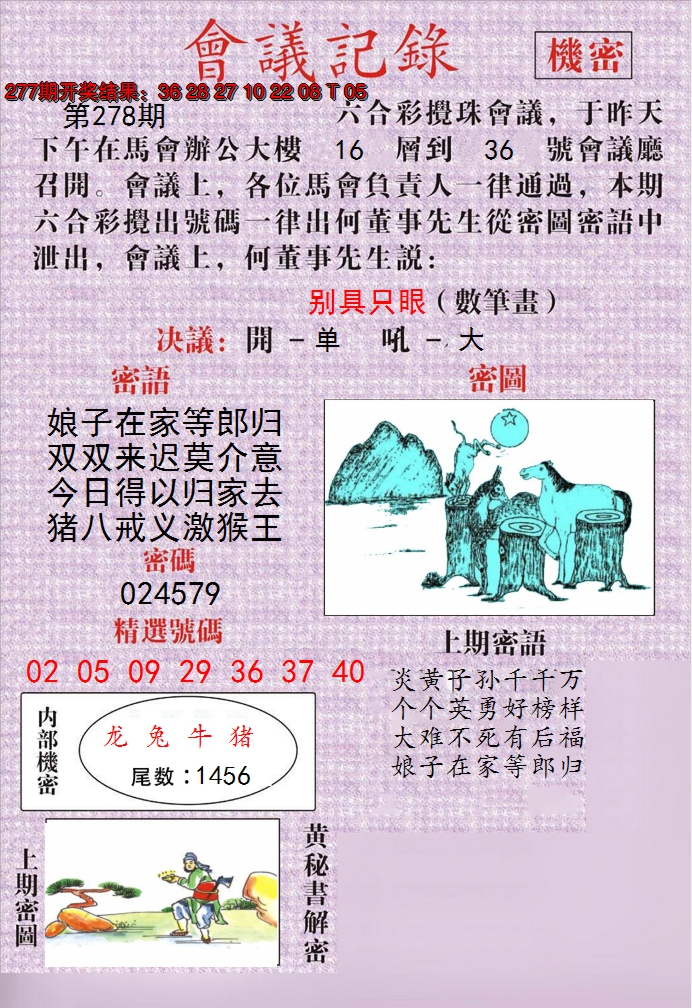 2024278期澳门会议记录