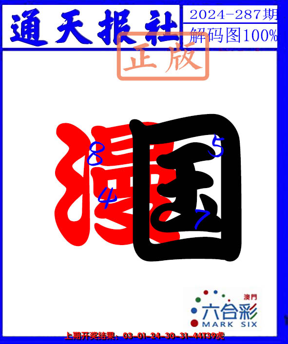 2024287期解码图
