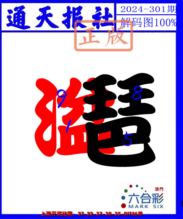 2024301期解码图
