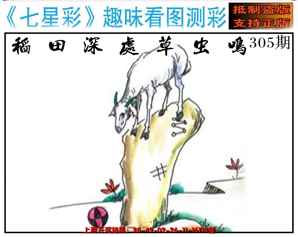 2024305期澳版七星彩图