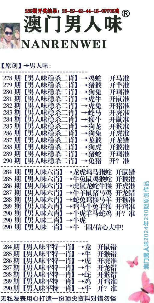 2024290期男人味