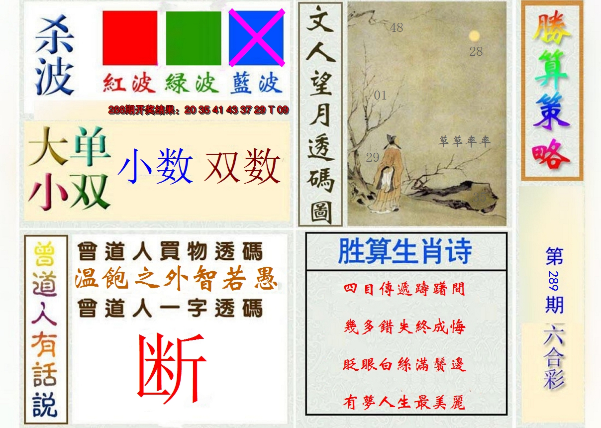 2024289期胜算策略