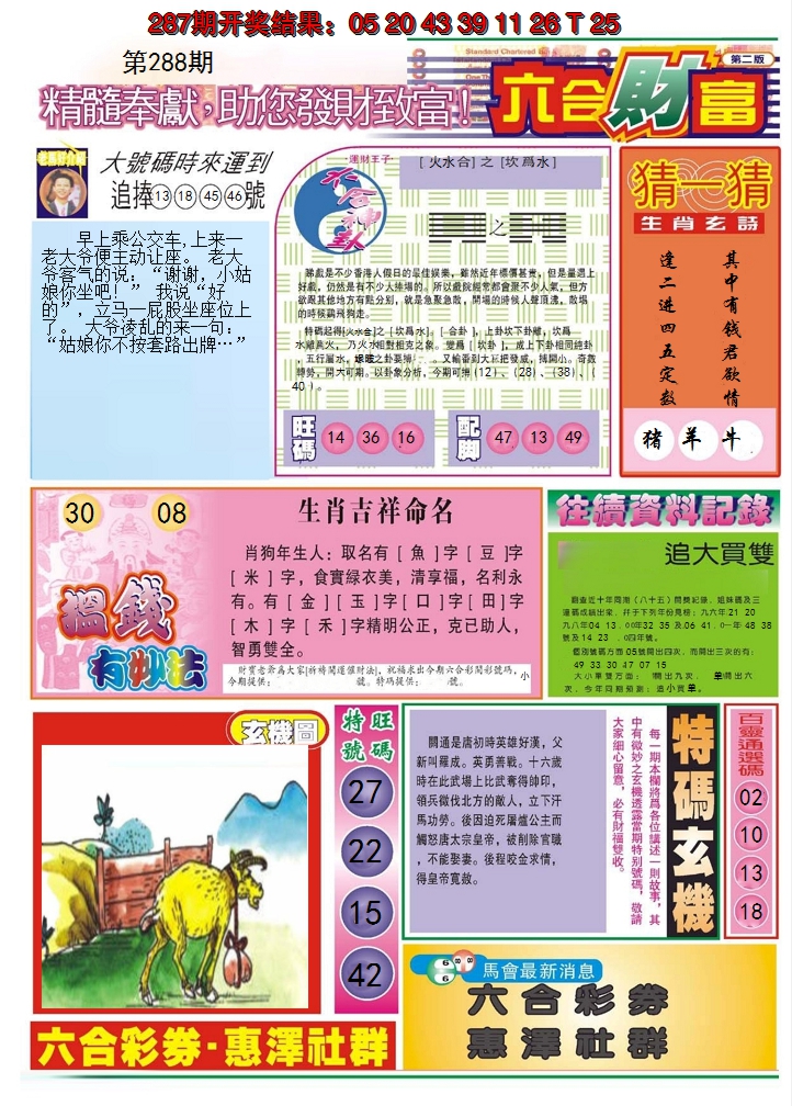 2024288期六合财富B