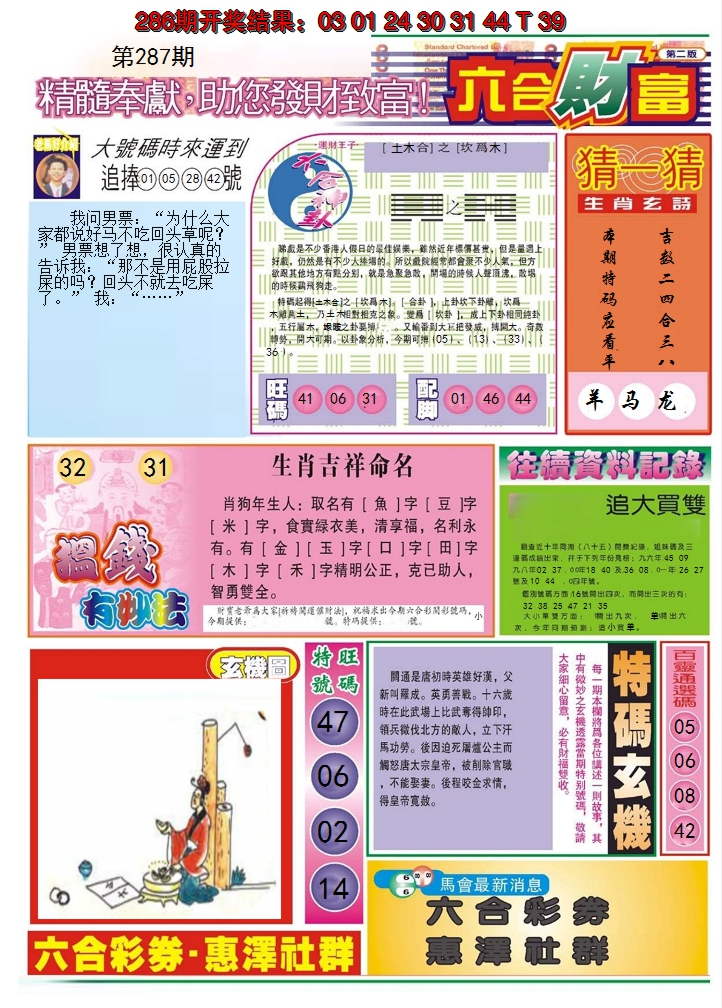 2024287期六合财富B