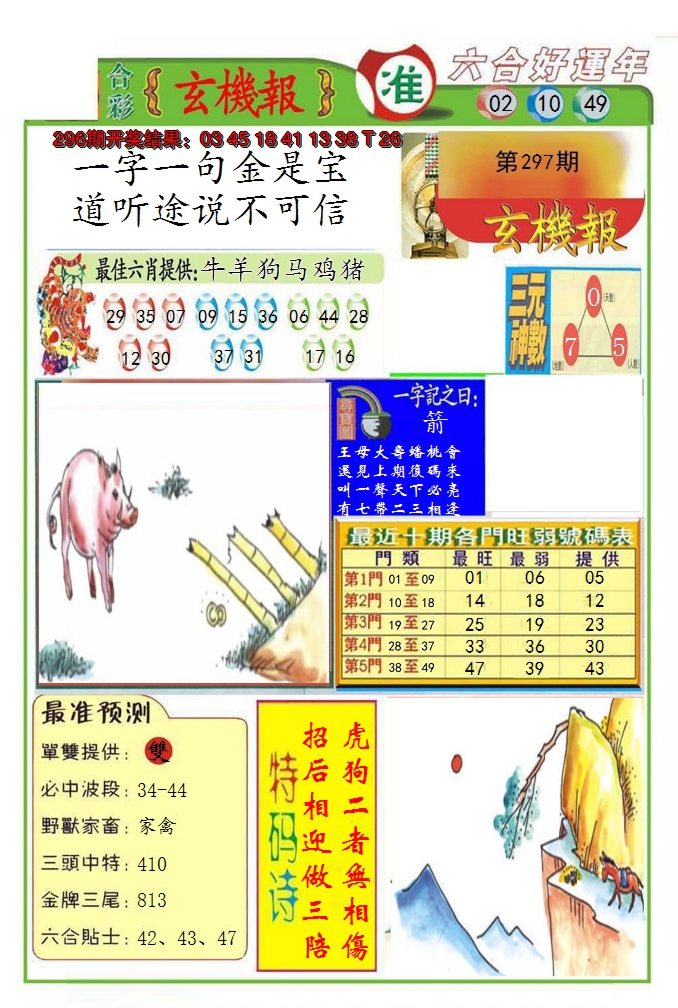 2024297期九龍玄机报(推荐)