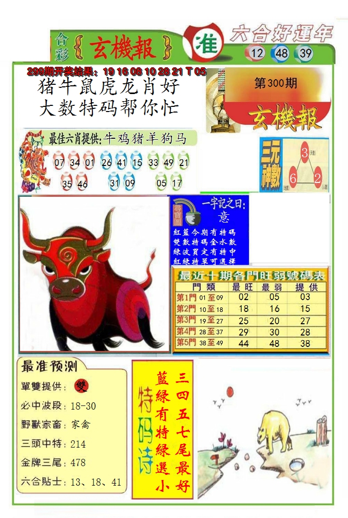 2024300期九龍玄机报(推荐)