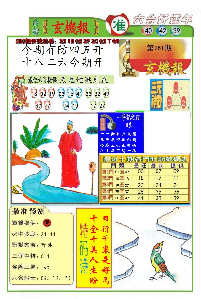 2024281期九龍玄机报(推荐)