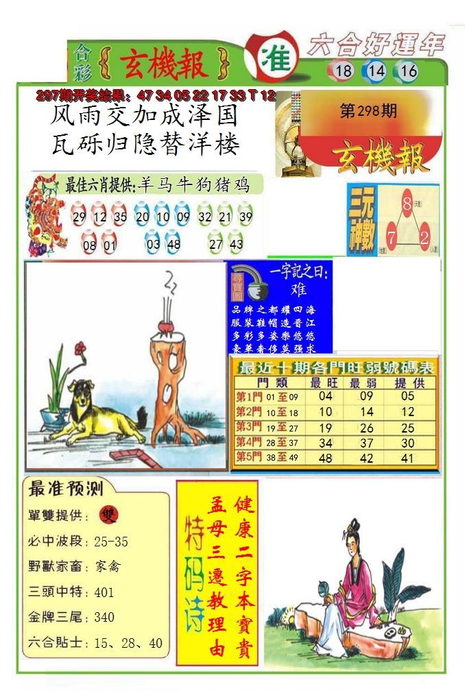 2024298期九龍玄机报(推荐)