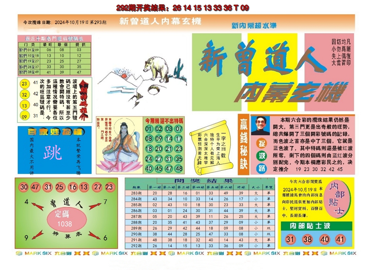 2024293期新曾道人内幕A