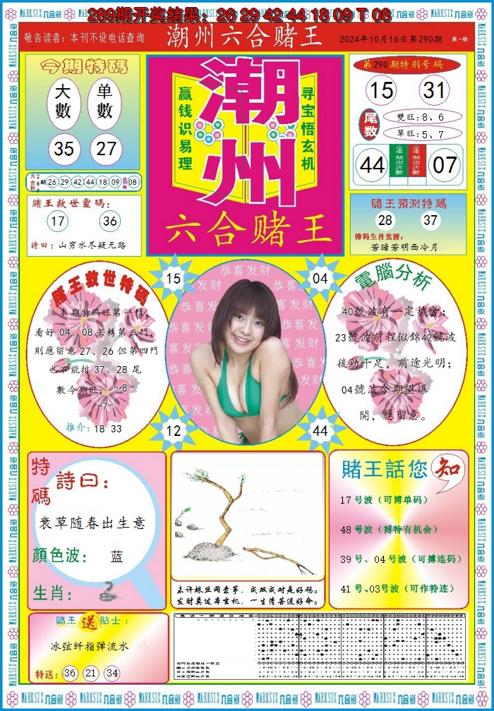 2024290期潮州六合赌王A