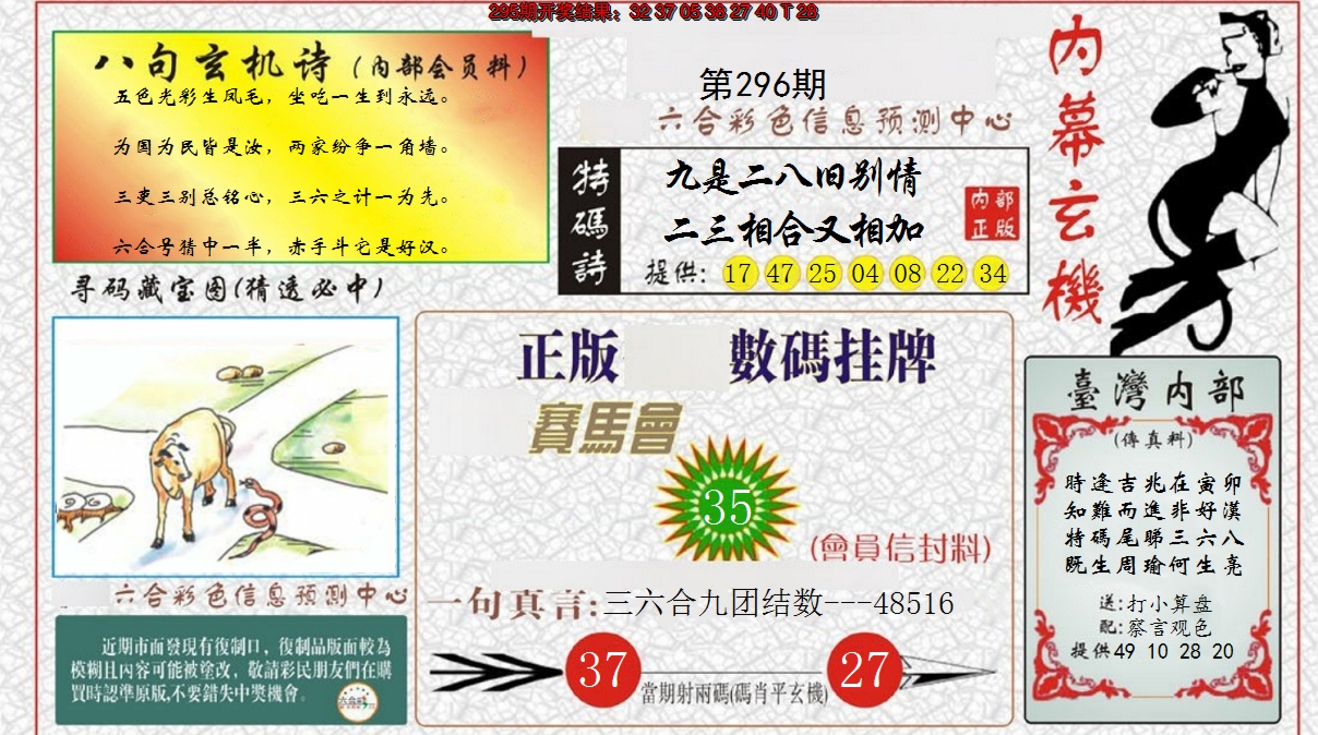 2024296期内幕玄机报