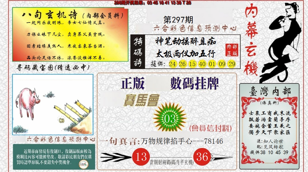 2024297期内幕玄机报