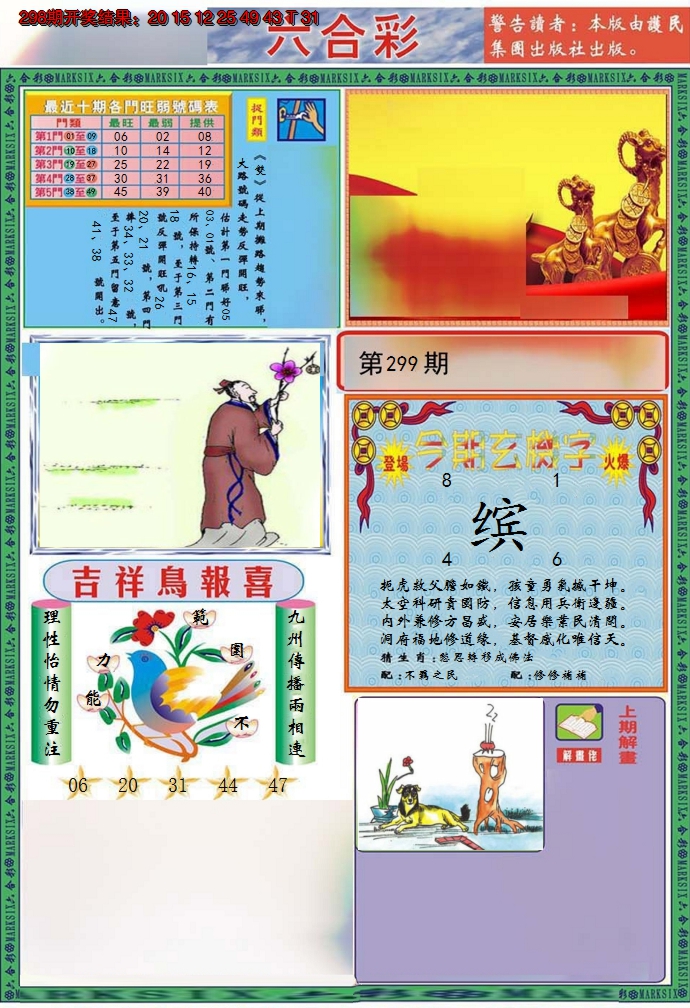 2024299期九龍2011A(推荐)