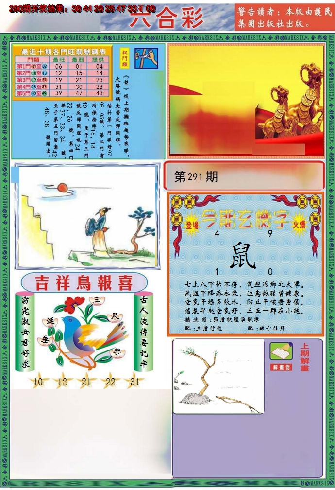 2024291期九龍2011A(推荐)