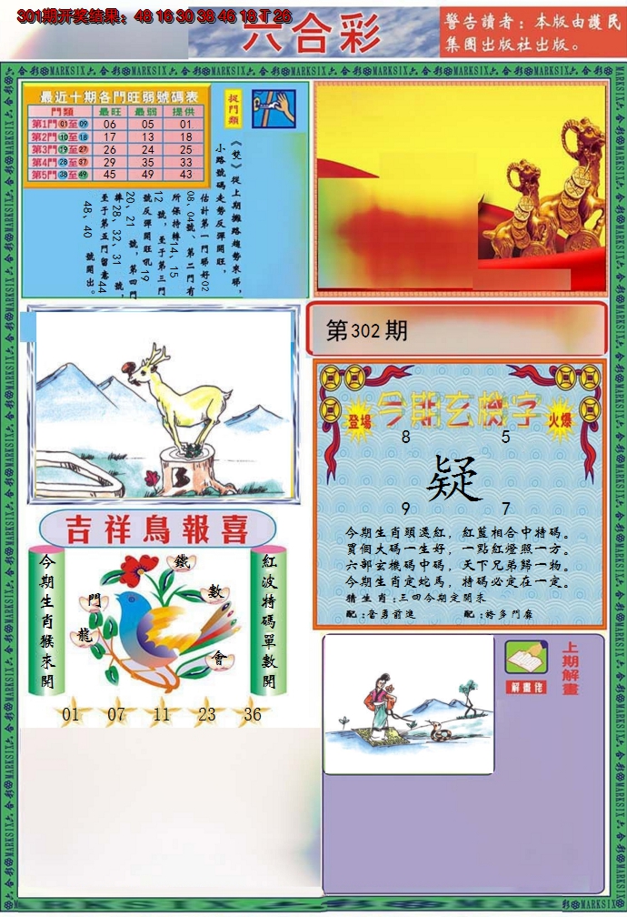 2024302期九龍2011A(推荐)