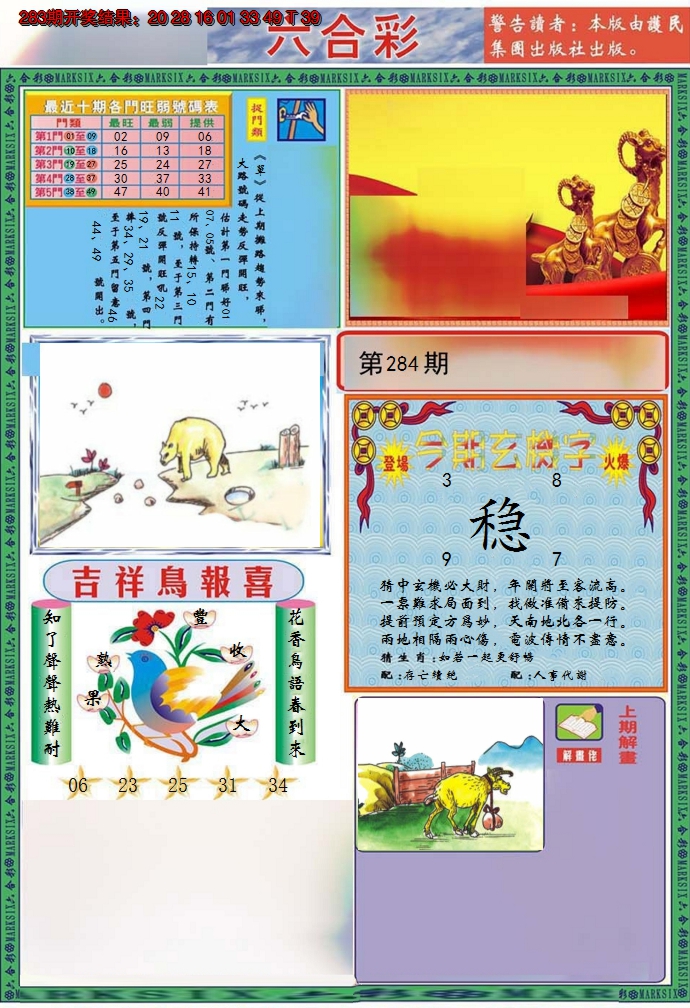 2024284期九龍2011A(推荐)