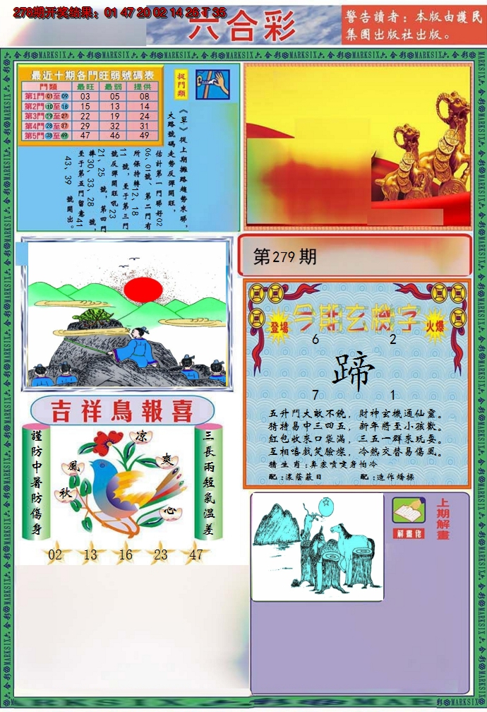 2024279期九龍2011A(推荐)
