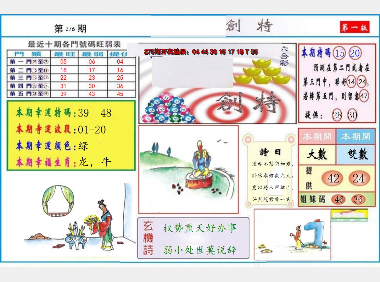 2024276期九龍创特A(推荐)