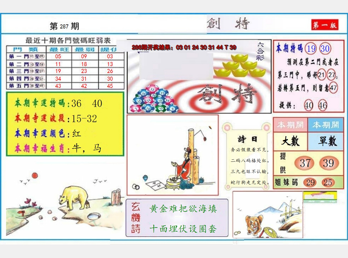 2024287期九龍创特A(推荐)