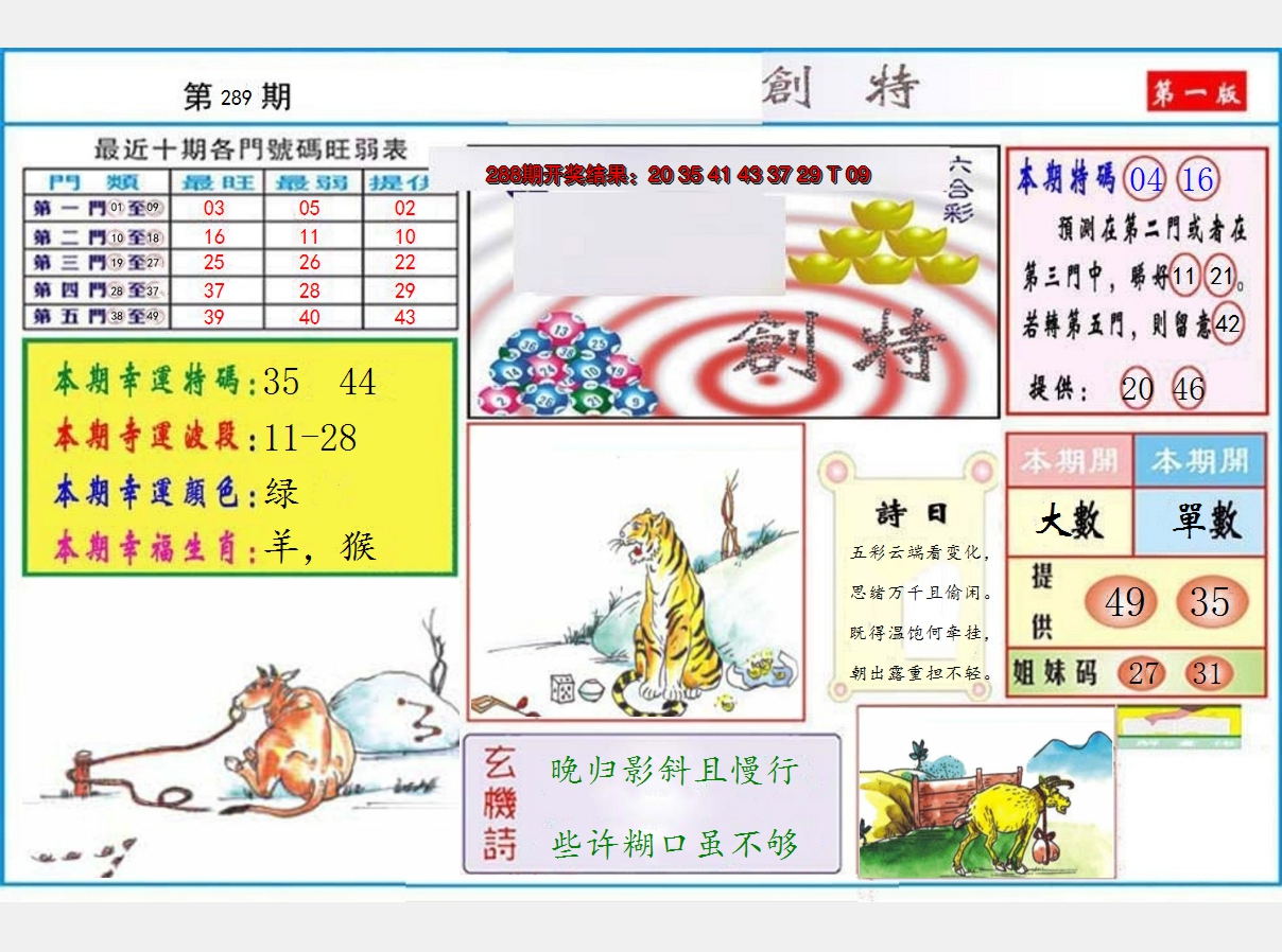 2024289期九龍创特A(推荐)