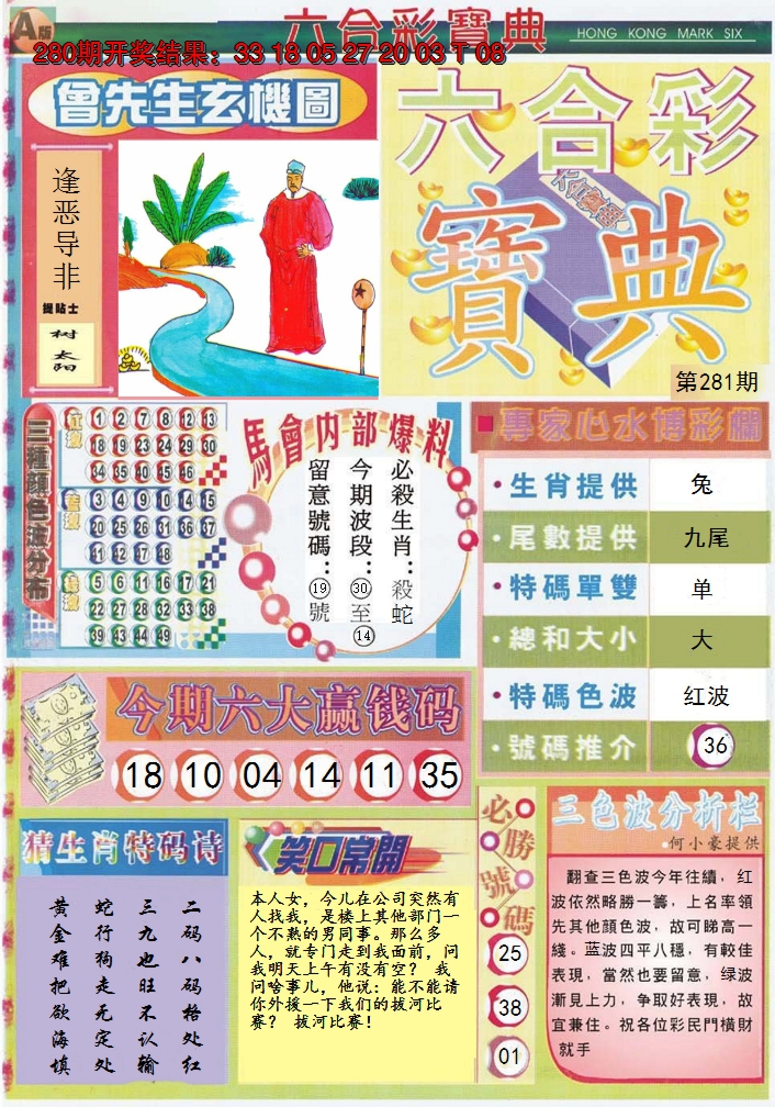 2024281期六合宝典A