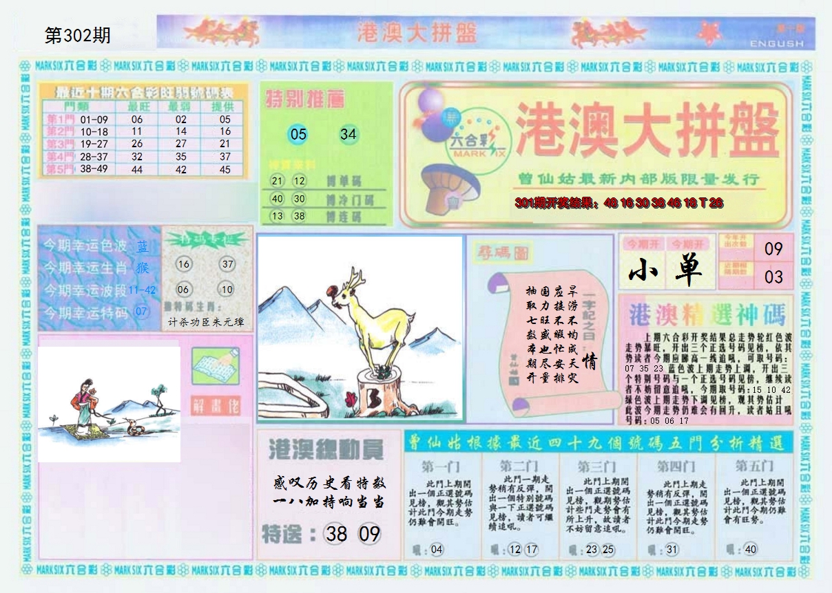 2024302期港澳大拼盘A
