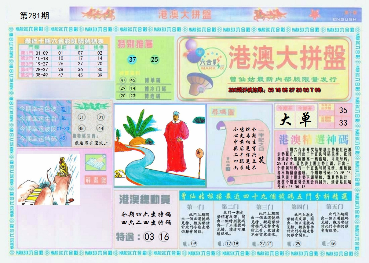 2024281期港澳大拼盘A