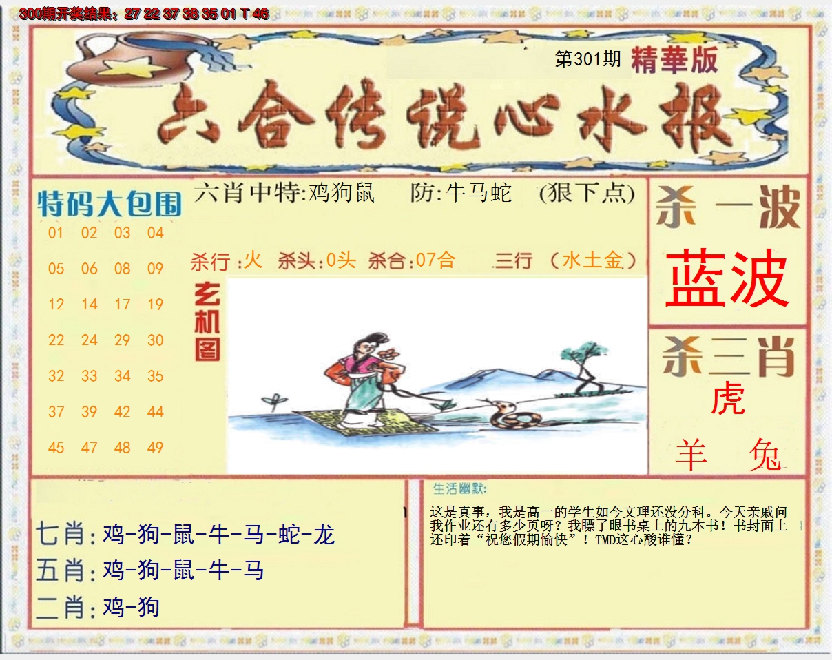 2024301期六合传说(心水版)