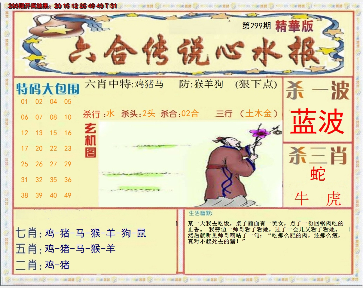 2024299期六合传说(心水版)
