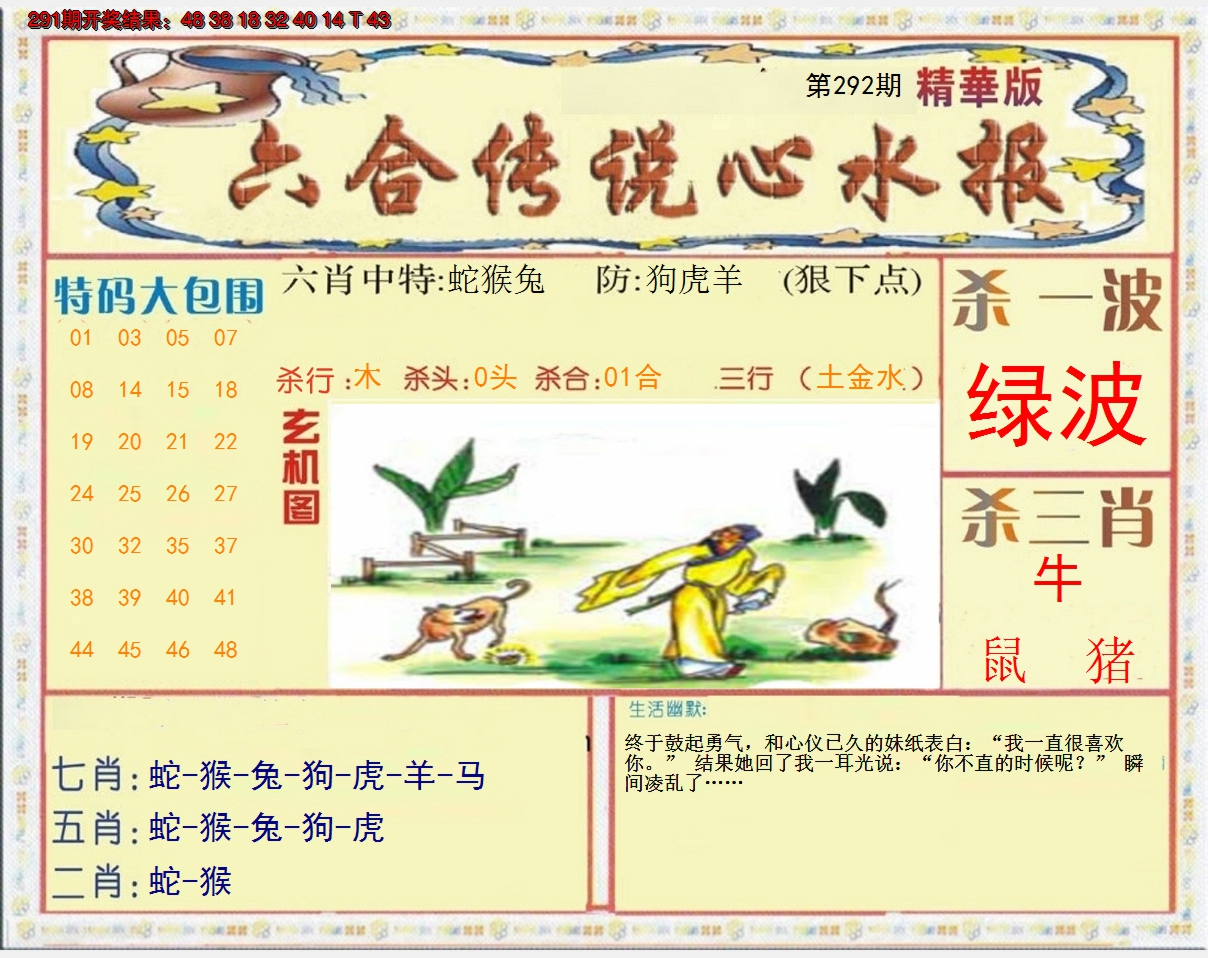 2024292期六合传说(心水版)