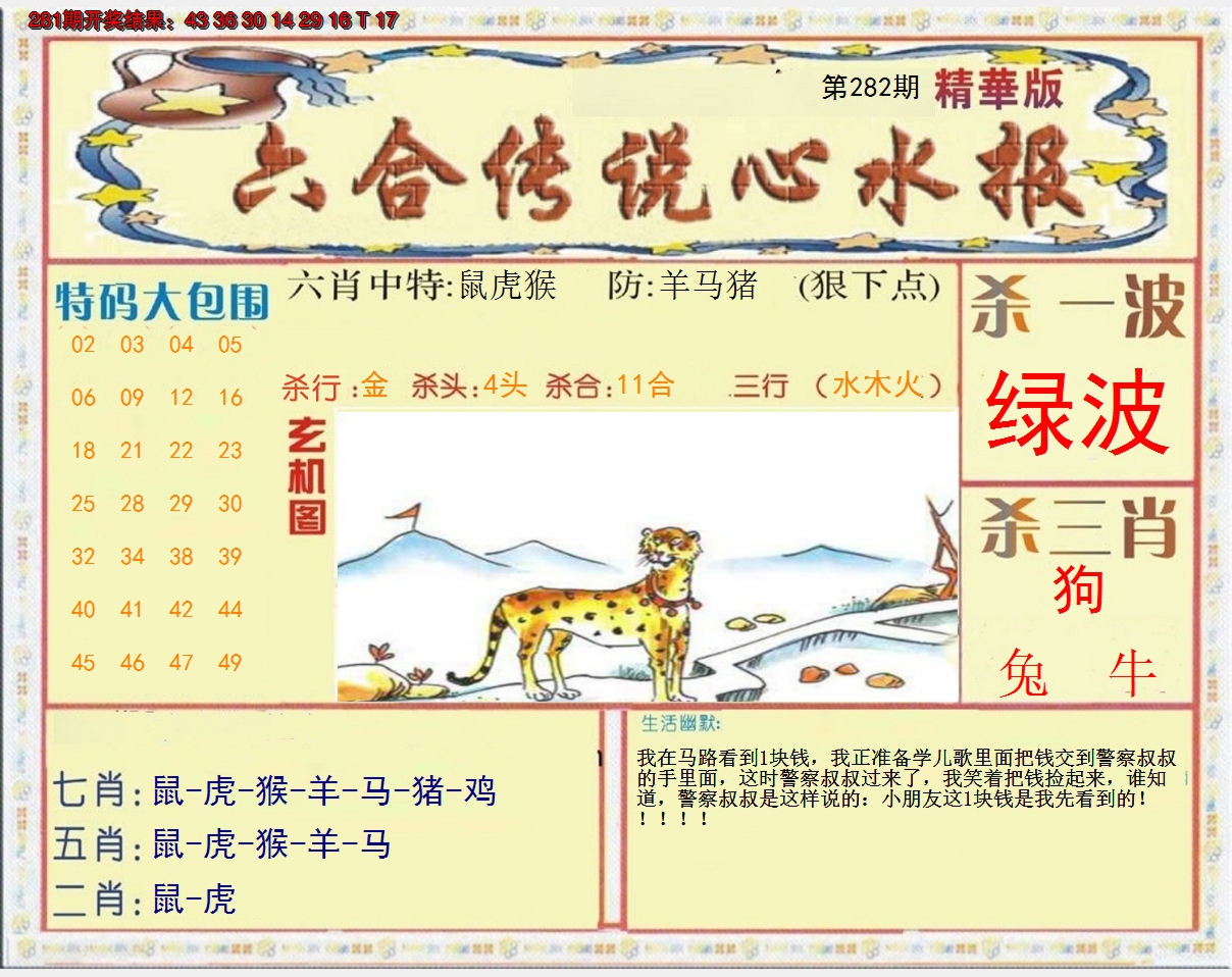 2024282期六合传说(心水版)