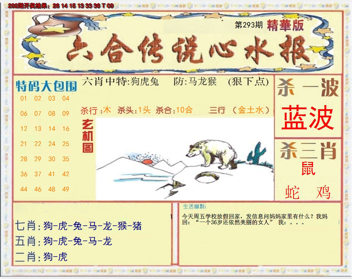 2024293期六合传说(心水版)