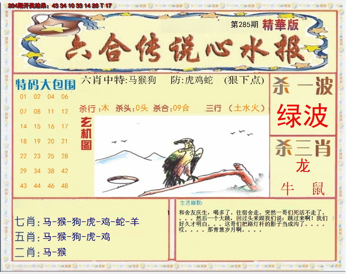2024285期六合传说(心水版)